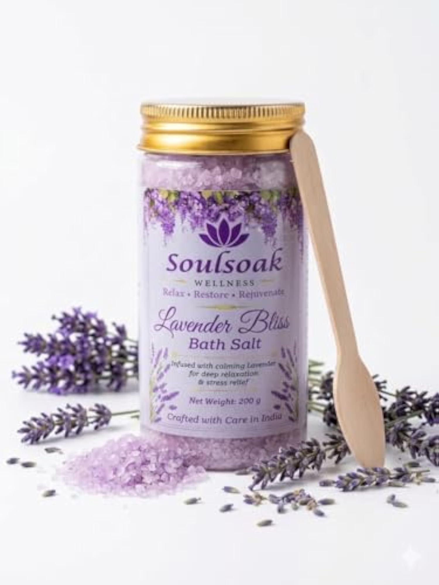 Lavender Bliss Bath Salt 200g | Bath Soak